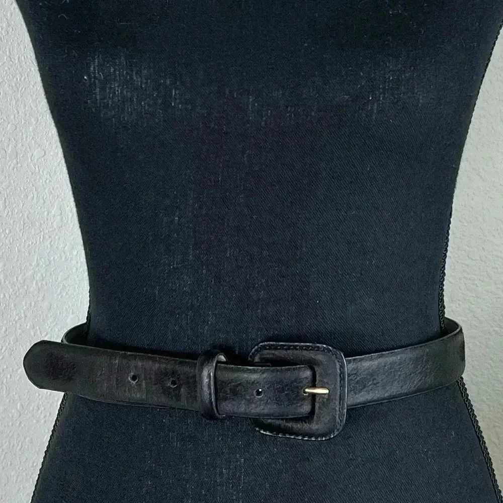 Lake Shore Drive Accessories | Genuine Dark Brown Leather Belt